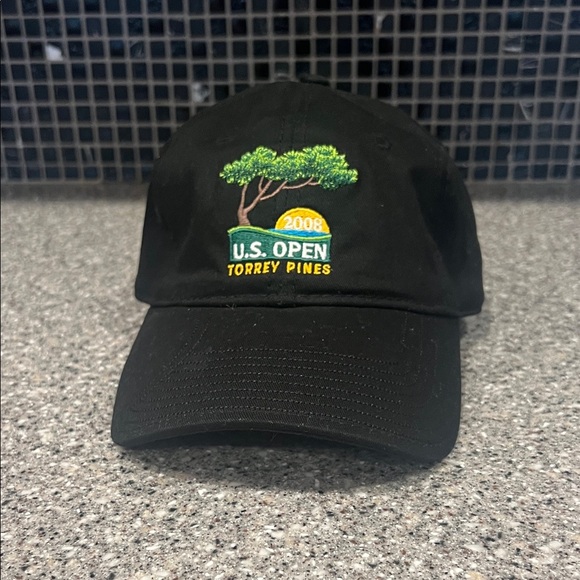 U.S. Open Torrey Pines Golf Cap Adjustable Black and Green - Picture 1 of 7